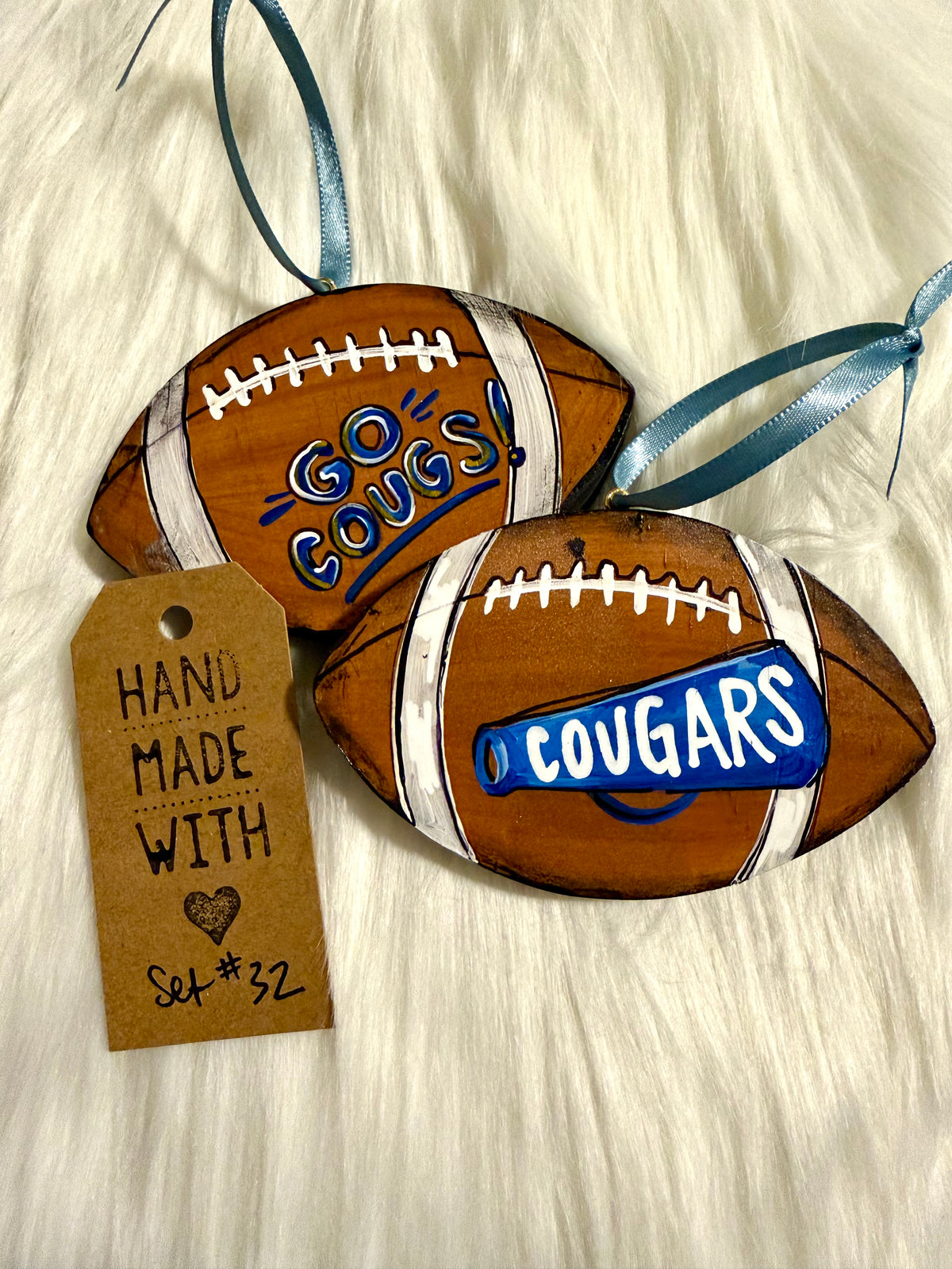 Set #32 - BYU Football (2 ornaments)