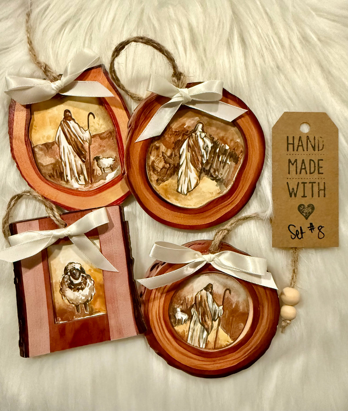 Set #8 - Nativity (4 ornaments)