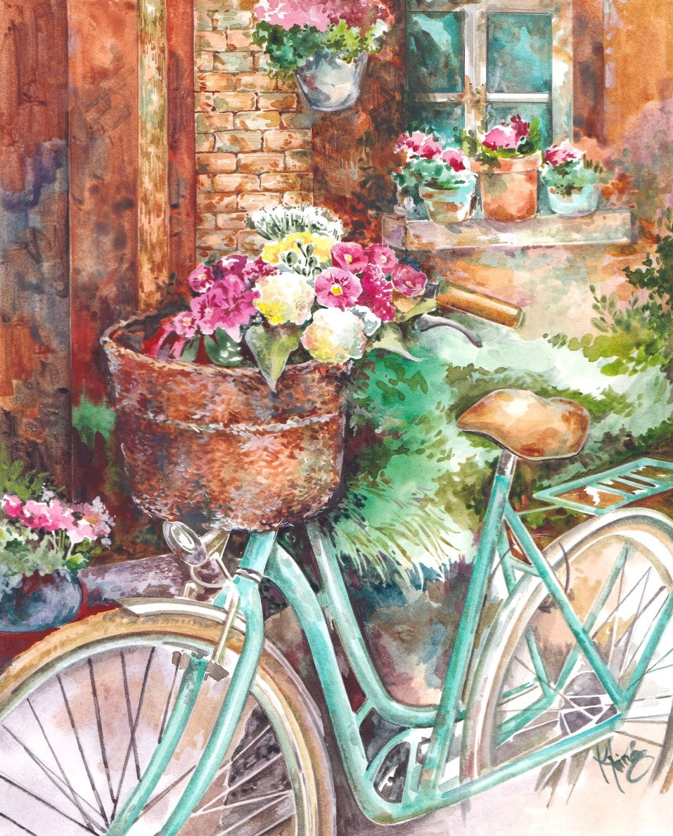 Flower Bike - Fine Art Print