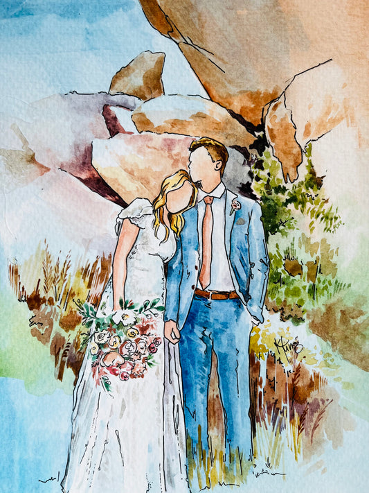 Custom Watercolor (Wedding)