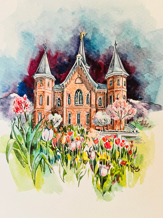 Provo City Center - Watercolor Original