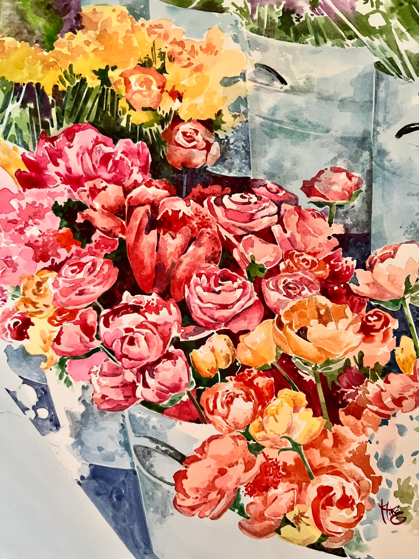 In Bloom - Watercolor Original