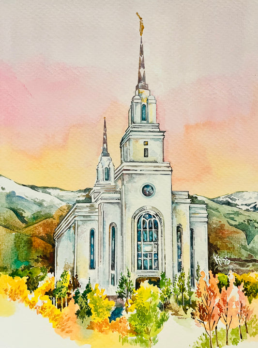 Layton Temple - Watercolor Original