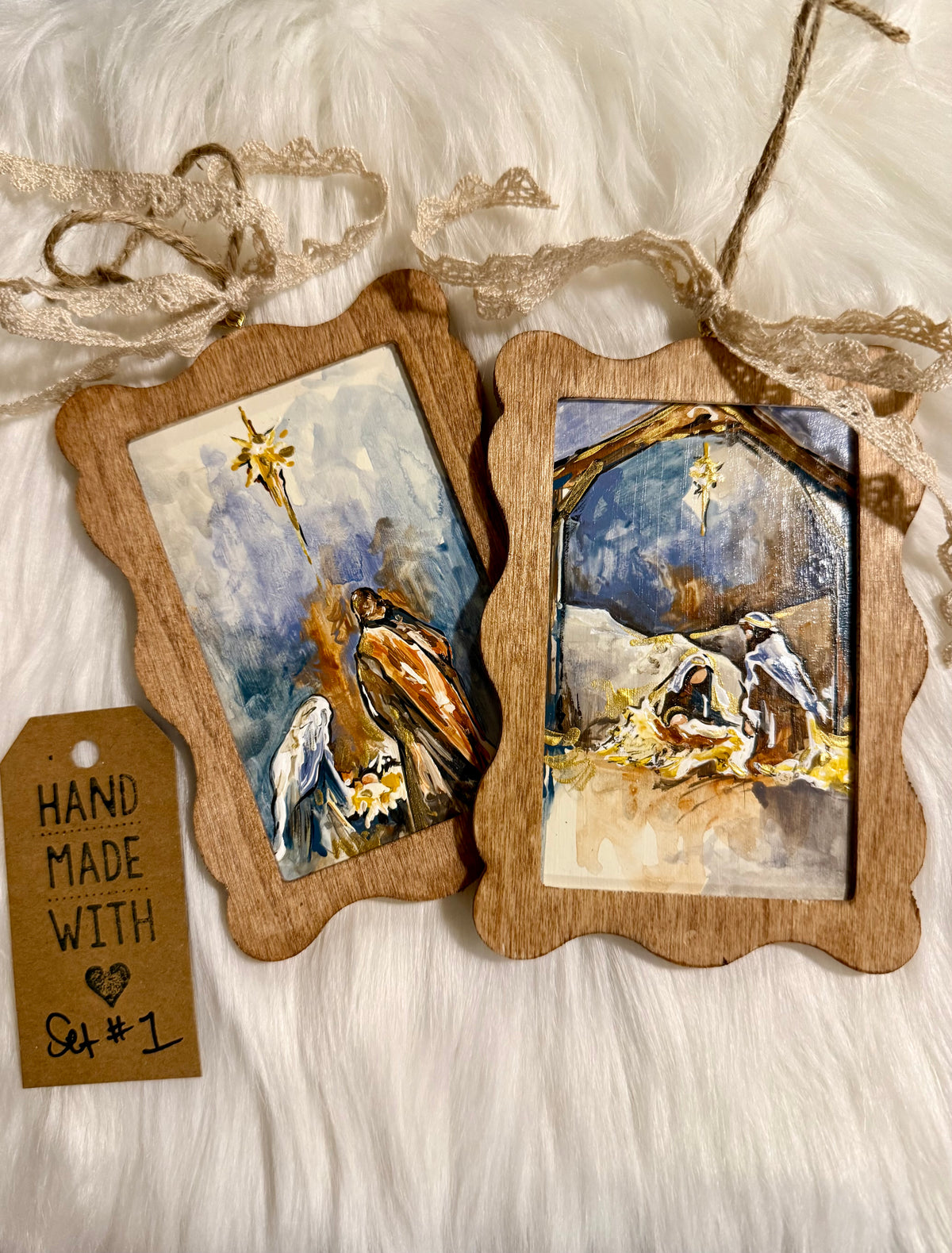 Set #1 - Nativity (2 ornaments)
