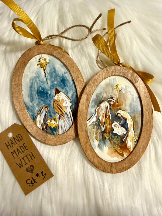 Set #3 - Nativity (2 ornaments)