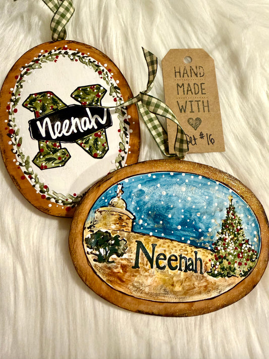 Set #16 - Holiday Neenah (2 ornaments)