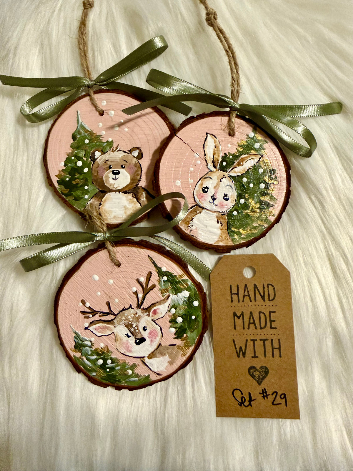 Set #29 - Winter Animals (3 ornaments)