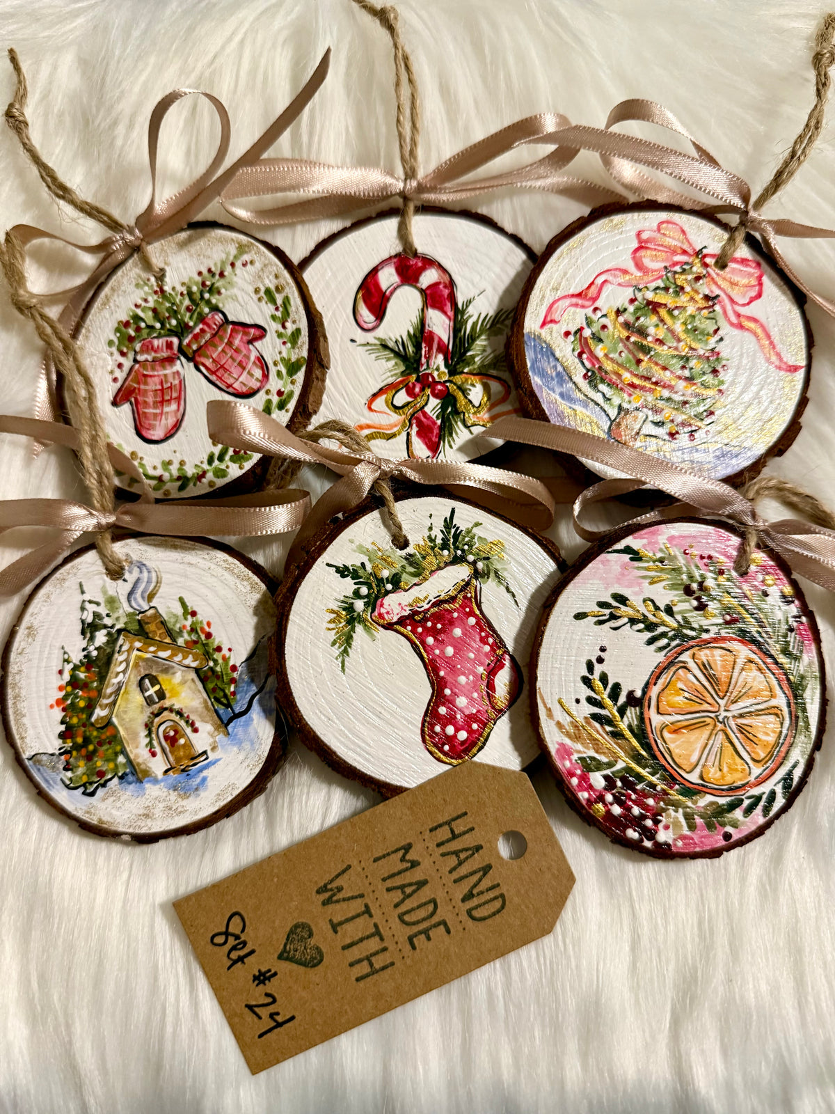 Set #24 - Vintage Holiday (6 ornaments)