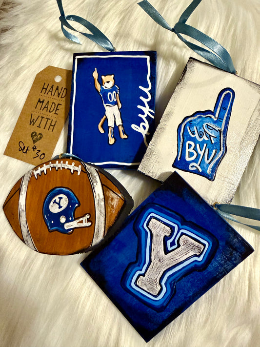 Set #30 - BYU (4 ornaments)