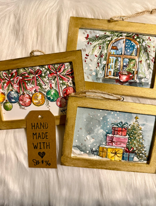Set #36 - Holiday (3 ornaments)