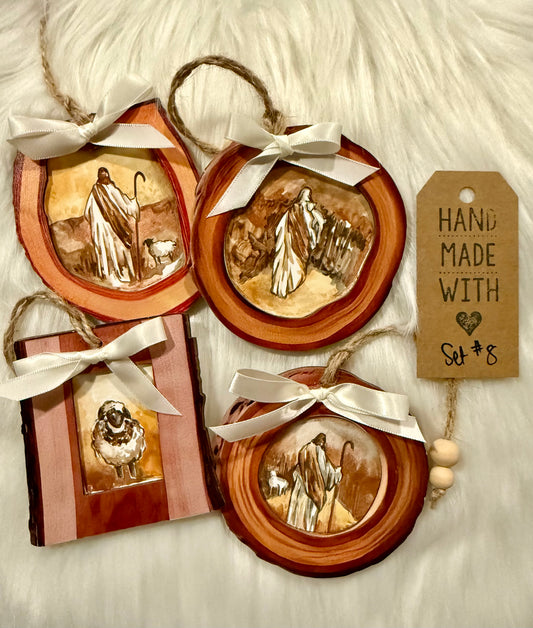 Set #8 - Nativity (4 ornaments)