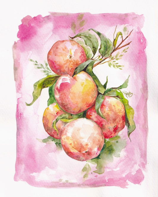 Peaches - Watercolor Original