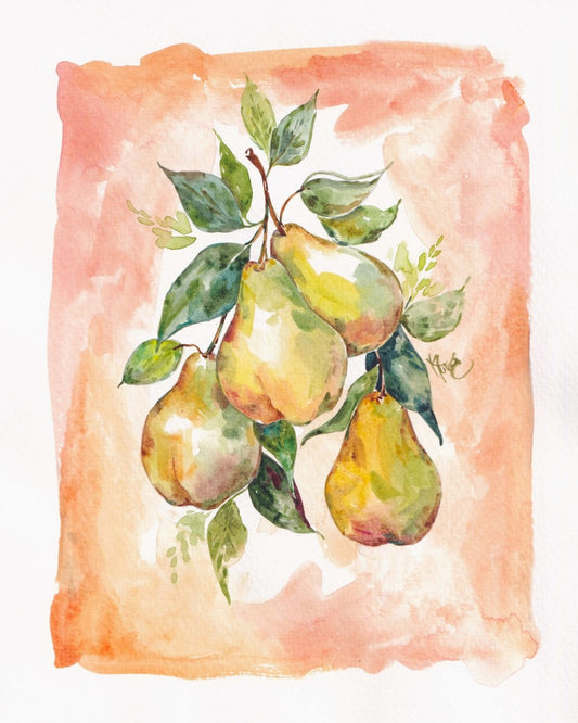 Pears - Watercolor Original